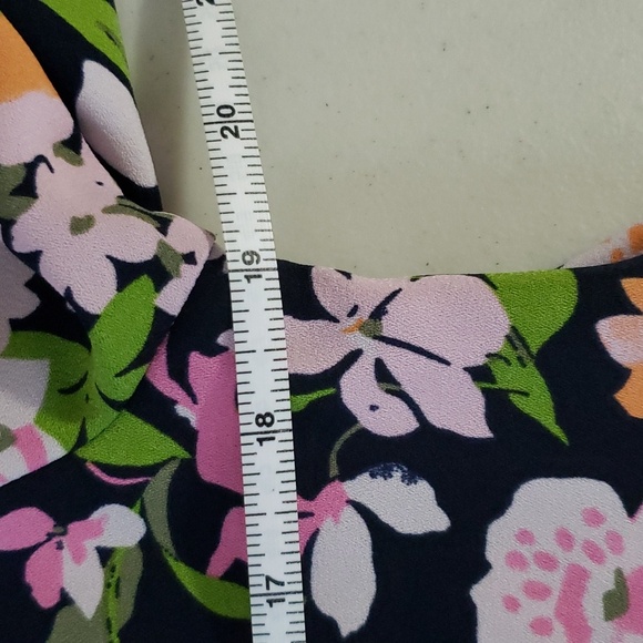 A New Day Sgort Sleeve Floral Print Dress Medium - Picture 6 of 6